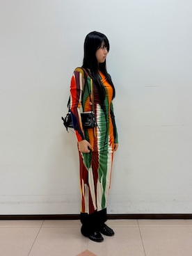 「Desigual（デシグアル）のアイテム」を使った、Desigual立川STAFFさん（レディース・170cm）の春コーディネート