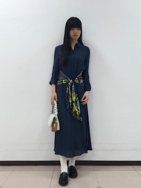 「Desigual（デシグアル）のアイテム」を使った、Desigual立川STAFFさん（レディース・170cm）の夏コーディネート