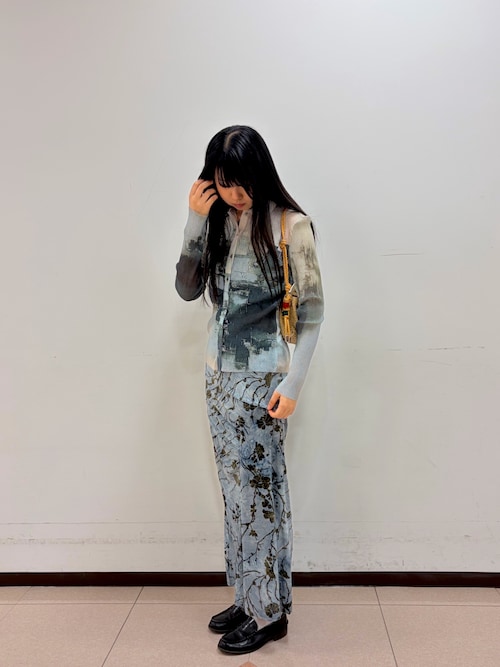 Desigual（デシグアル） ワンピース ボタニカル総柄ロングワンピース