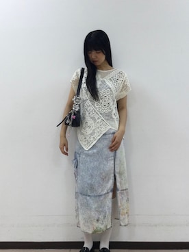 「Desigual（デシグアル）のアイテム」を使った、Desigual立川STAFFさん（レディース・170cm）の夏コーディネート