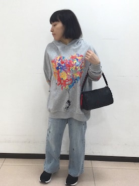 Desigual立川STAFFさん（レディース・150cm）の春コーディネート