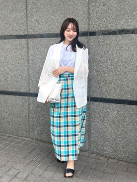 Akatsuka.mさん（レディース・154cm）の春コーディネート