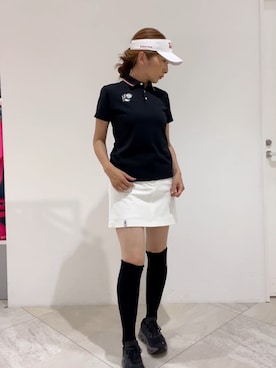 「アイテム（サンバイザー）」を使った、MAMIさん（レディース・163cm）の夏コーディネート