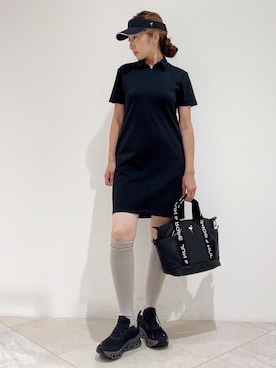 「アイテム（サンバイザー）」を使った、MAMIさん（レディース・163cm）の秋コーディネート