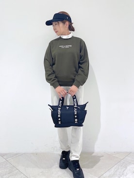 「アイテム（サンバイザー）」を使った、MAMIさん（レディース・163cm）の夏コーディネート