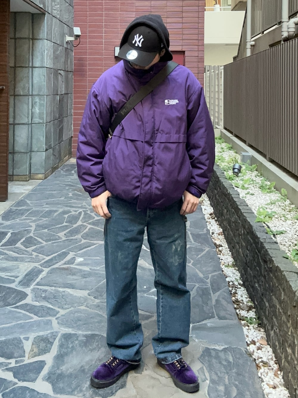 niko andのナイロンジャケット（パープル系）を使った人気