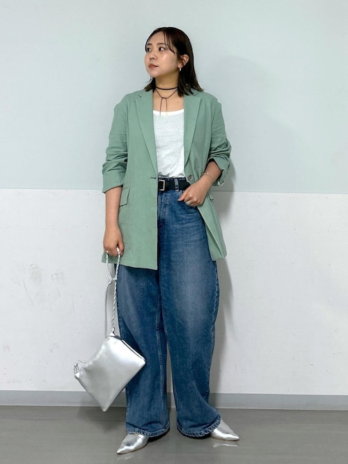 オーガニックコットンダブルガーゼジャケット（テーラードジャケット  