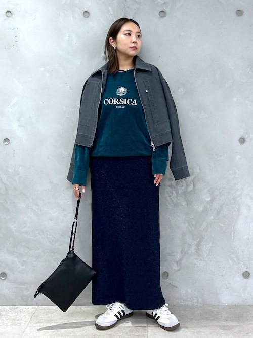 【F】SALON adam et ropé クリーミーコットン　ブルゾン SALON adam et ropé(サロン アダム エ ロペ) (Creamy cotton