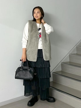 「アイテム（スウェット）」を使った、Natsuさん（レディース・158cm・20代）の秋コーディネート