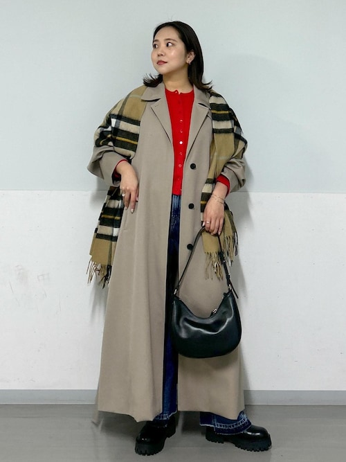 セール】VISTO WOOL GABAステンカラーコート/スタンドカラー（ステン