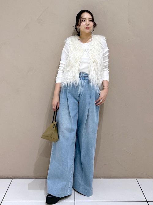 SALON adam et rope'Hug Silkラウンドネックプルオーバー SALON adam et rope'｜Hug Silk ラウンドネックプルオーバー