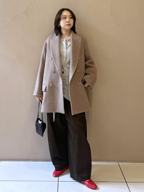 サテンフェードイージーカーヴィーパンツ（その他パンツ）｜SALON adam