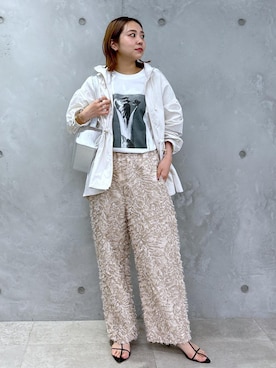 「SALON adam et rope'（サロン アダム エ ロペ）のアイテム（マウンテンパーカー）」を使った、Natsuさん（レディース・158cm）の春コーディネート