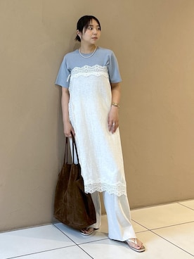 Natsuさん（レディース・158cm）の夏コーディネート