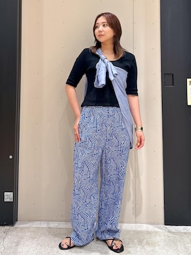 「SALON adam et rope'（サロン アダム エ ロペ）のアイテム」を使った、Natsuさん（レディース・158cm）の夏コーディネート