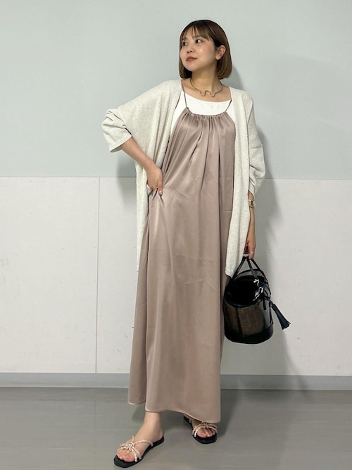 セール】[24SS]GENTLE SILK2WAYキャミワンピース【セットアップ