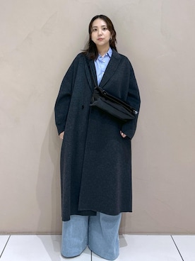 「アイテム（チェスターコート）」を使った、Natsuさん（レディース・158cm）の秋コーディネート