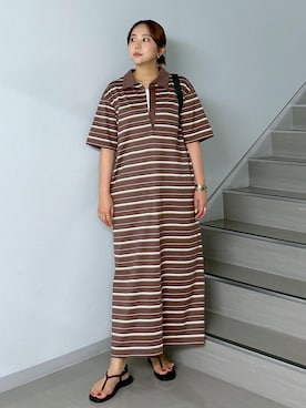 「SALON adam et rope'（サロン アダム エ ロペ）のアイテム」を使った、Natsuさん（レディース・158cm）の夏コーディネート