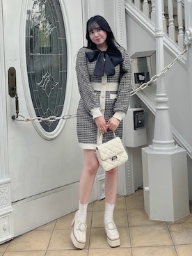 「TITTY&CO.（ティティーアンドコー）のアイテム（ワンピース/ドレス）」を使った、TITTY&CO. staffさん（レディース・159cm）の秋コーディネート