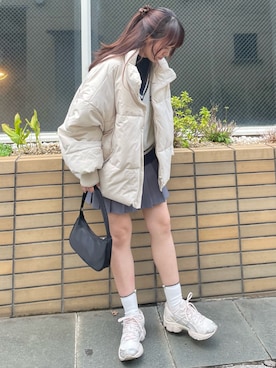 「titty＆Co. PETIT（ティティアンドコープティ）のアイテム（スカート）」を使った、TITTY&CO. staffさん（レディース・153cm）の秋コーディネート