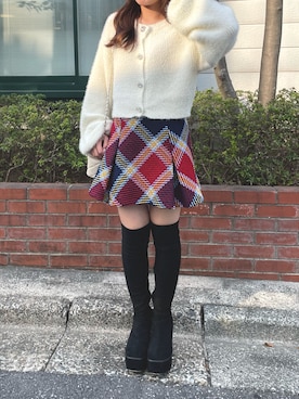 「TITTY&CO.（ティティーアンドコー）のアイテム」を使った、TITTY&CO. staffさん（レディース・153cm）の秋コーディネート