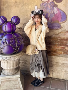 「アイテム（キャミソール）」を使った、𝘢 𝘬 𝘢 𝘯 𝘦さん（レディース・156cm）の秋コーディネート