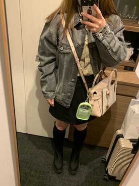 「one after another NICE CLAUP（ワンアフターアナザーナイスクラップ）のアイテム」を使った、Chiruさん（レディース・152cm）の秋コーディネート