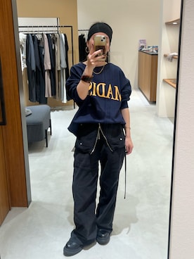 「アイテム（オールインワン・サロペット）」を使った、Loungedress_yamakawaさん（レディース・153cm）の冬コーディネート