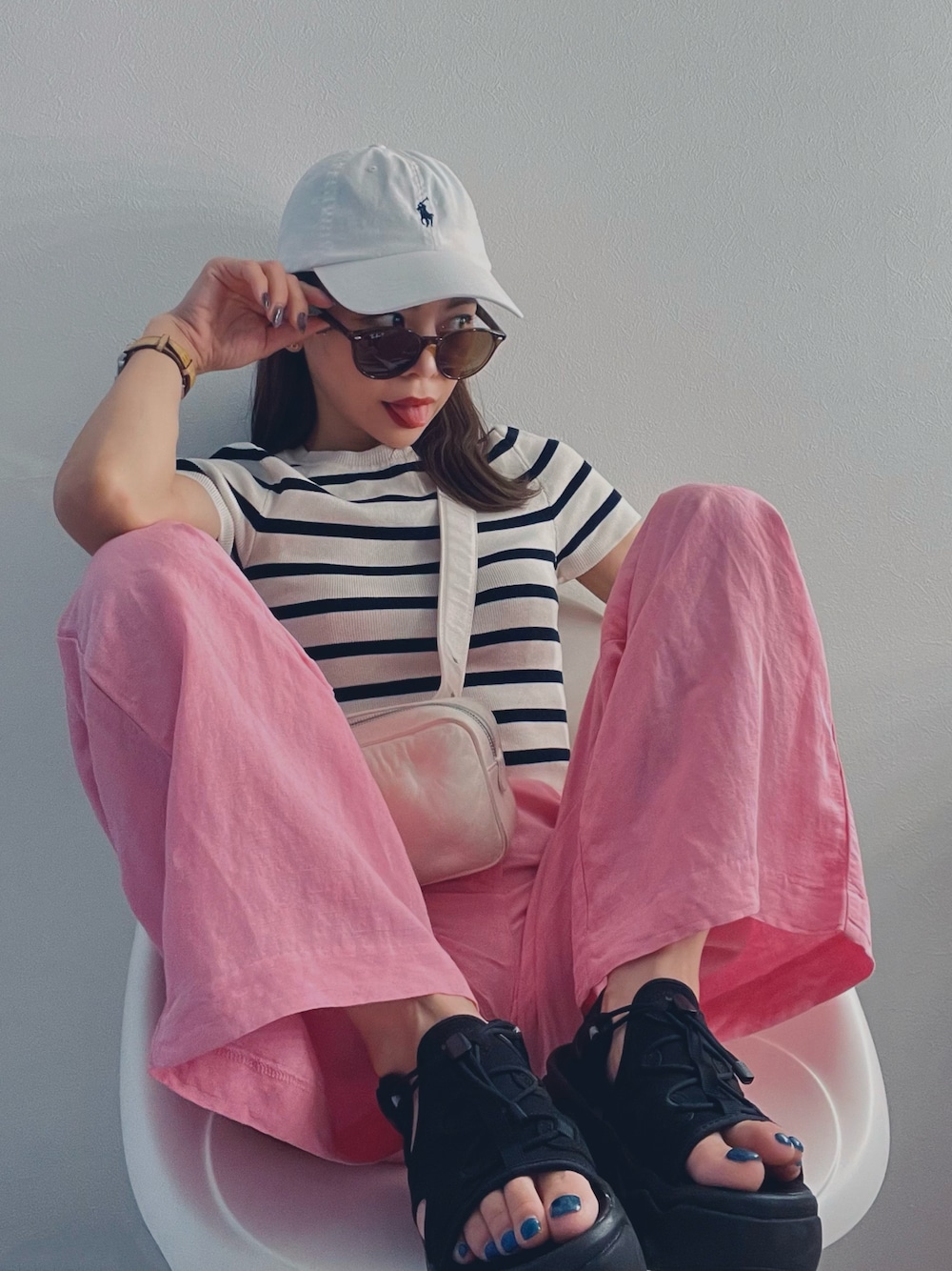 美品 希少モデル マルジェラ ウエストポーチ ボディバッグ 総柄 レザー