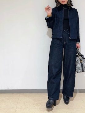 「LOUIS VUITTON（ルイヴィトン）のアイテム」を使った、RINA.さん（レディース・150cm）の秋コーディネート