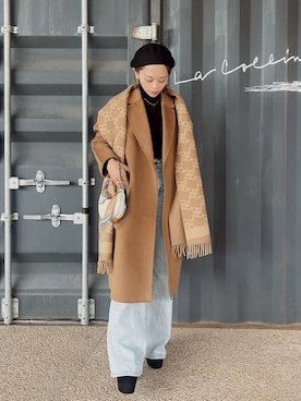 「FENDI（フェンディ）のアイテム」を使った、RINA.さん（レディース・150cm）の冬コーディネート