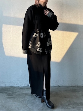 「casane（カサネ）のアイテム」を使った、CASANE/カサネさん（レディース・156cm）の冬コーディネート