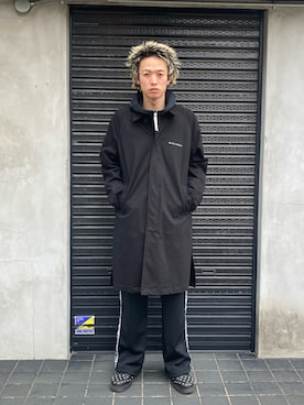 「A4A（エーフォーエー）のアイテム（トレンチコート）」を使った、06さん（メンズ・179cm）の冬コーディネート