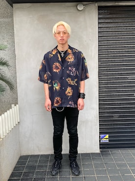 「A4A（エーフォーエー）のアイテム」を使った、06さん（メンズ・179cm）の夏コーディネート