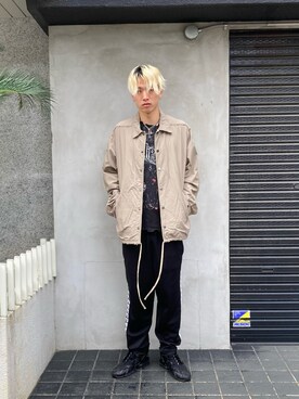 「DANKE SCHON（ダンケシェーン）のアイテム（その他アウター）」を使った、06さん（メンズ・179cm）の秋コーディネート
