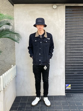 「DANKE SCHON（ダンケシェーン）のアイテム（帽子）」を使った、06さん（メンズ・179cm）の秋コーディネート