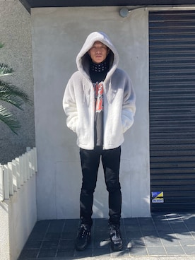 「DANKE SCHON（ダンケシェーン）のアイテム（その他アウター）」を使った、06さん（メンズ・179cm）の秋コーディネート