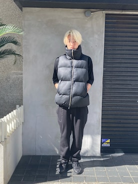「DANKE SCHON（ダンケシェーン）のアイテム（ダウンベスト）」を使った、06さん（メンズ・179cm）の秋コーディネート