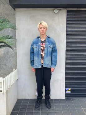 「DANKE SCHON（ダンケシェーン）のアイテム（デニムジャケット）」を使った、06さん（メンズ・179cm）の夏コーディネート