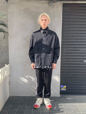 「DANKE SCHON（ダンケシェーン）のアイテム（デニムジャケット）」を使った、06さん（メンズ・179cm）の冬コーディネート