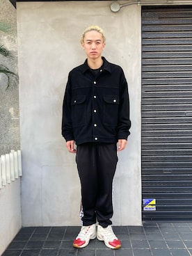 「DANKE SCHON（ダンケシェーン）のアイテム（その他アウター）」を使った、06さん（メンズ・179cm）の秋コーディネート