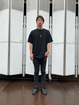 「L.H.P（エルエイチピー）のアイテム（Tシャツ/カットソー）」を使った、06さん（メンズ・179cm）の夏コーディネート