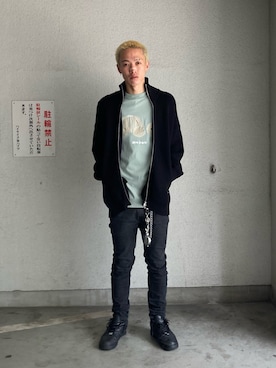 「DANKE SCHON（ダンケシェーン）のアイテム（その他アウター）」を使った、06さん（メンズ・179cm）の秋コーディネート