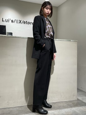 「Lui's（ルイス）のアイテム（ジャケット/アウター）」を使った、Reina Narazakiさん（レディース・170cm）の冬コーディネート