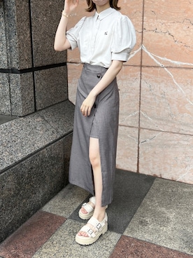 ひよりさん（レディース・162cm）の夏コーディネート