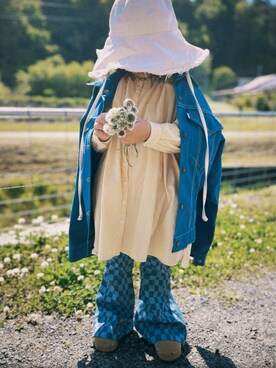 「MAISON SPECIAL（メゾンスペシャル）のアイテム」を使った、ずくさん（キッズ・100cm）の春コーディネート