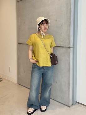 「厚底」｜マリさん（レディース・148cm）の夏コーディネート