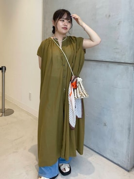 「アイテム（財布/小物）」を使った、マリさん（レディース・148cm）の夏コーディネート
