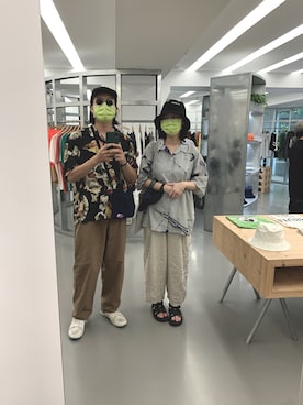 「アイテム（シャツ/ブラウス、シルバー系）」を使った、Ethanさん（メンズ・173cm）の夏コーディネート