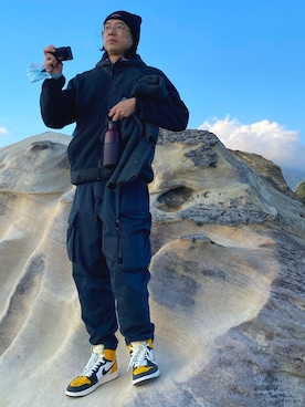 「NOAH（ノア）のアイテム（帽子）」を使った、Ethanさん（メンズ・173cm）の冬コーディネート